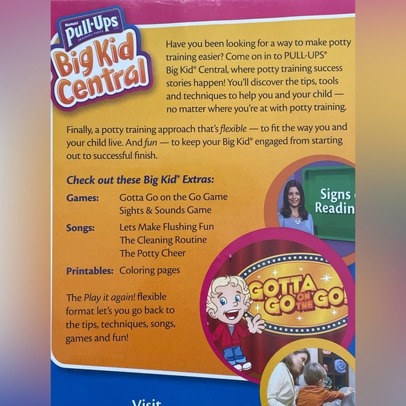 Huggies Pull Ups 2008 Big Kid Central Potty Training Success DVD English & Spnsh - Picture 5 of 10